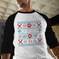 Baseball Catcher Ugly Christmas Sweater Pattern Sports Xmas Baseball Raglan Shirt Baseball Catcher Ugly Christmas Sweater Pattern Sports Xmas Baseball Raglan Shirt