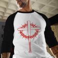 Baseball Cross Bats Pitcher Jesus Faith Baseball Raglan Shirt Baseball Cross Bats Pitcher Jesus Faith Baseball Raglan Shirt