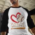 Baseball Daddy Baseball Heart Family Matching Baseball Raglan Shirt