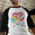Baseball Drip 6 7 Number 67 Six Seven Meme Boys Kids Baseball Raglan Shirt Baseball Drip 6 7 Number 67 Six Seven Meme Boys Kids Baseball Raglan Shirt