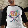 Baseball Drip 67 Six Seven Number 67 Player 67th Birthday Baseball Raglan Shirt Baseball Drip 67 Six Seven Number 67 Player 67th Birthday Baseball Raglan Shirt