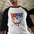 Baseball Drip American Flag Home Plate 4th Of July Patriotic Baseball Raglan Shirt Baseball Drip American Flag Home Plate 4th Of July Patriotic Baseball Raglan Shirt