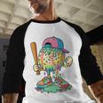 Baseball Drip For Boys Ice Cream Drip Baseball Sport Baseball Raglan Shirt
