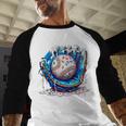 Baseball Drip For Boys Ice Cream Drip Youth Baseball Boys Premium Tri-Blend Baseball Raglan Shirt