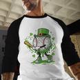 Baseball Drip For Boys Ice Cream Drip Youth St Patricks Day Baseball Raglan Shirt