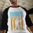 Baseball Drip Dripping Ice Cream Sport Player American Flag Baseball Raglan Shirt Baseball Drip Dripping Ice Cream Sport Player American Flag Baseball Raglan Shirt