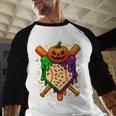 Baseball Drip Ice Cream Drip Halloween Baseball Lovers Baseball Raglan Shirt