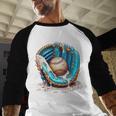 Baseball Drip Ice Cream Sprinkless Glove Boy Kid Baseball Raglan Shirt
