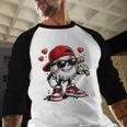 Baseball Drip Ice Cream Valentine’s Day Boys Kids Baseball Raglan Shirt