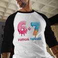 Baseball Ice Cream Drip 67 Official Teenager 13th Birthday Baseball Raglan Shirt Baseball Ice Cream Drip 67 Official Teenager 13th Birthday Baseball Raglan Shirt