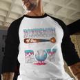 Baseball Ice Cream Drip Bonus Mom Of The Birthday Boy Baseball Raglan Shirt