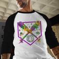 Baseball Ice Cream Drip Boys Mardi Gras Carnival Party Mask Baseball Raglan Shirt Baseball Ice Cream Drip Boys Mardi Gras Carnival Party Mask Baseball Raglan Shirt