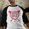 Baseball Ice Cream Drip Number 67 Meme Valentine Couple Love Baseball Raglan Shirt