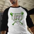 Baseball Ice Cream Drip Number 67 Player 67th Birthday Kids Baseball Raglan Shirt Baseball Ice Cream Drip Number 67 Player 67th Birthday Kids Baseball Raglan Shirt
