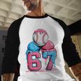 Baseball Ice Cream Drip Six Seven Gen Alpha Meme 67 Baseball Raglan Shirt