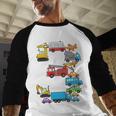 Baseball Ice Cream Drip Vehicles Youth Baseball Drip Premium Tri-Blend Baseball Raglan Shirt
