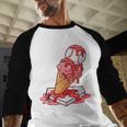 Baseball Ice Cream Drip Youth Strawberry Baseball Red Baseball Raglan Shirt Baseball Ice Cream Drip Youth Strawberry Baseball Red Baseball Raglan Shirt
