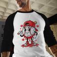 Baseball Ice Cream Valentine Dripping Game Day Men Boys Kids Baseball Raglan Shirt