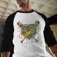 Baseball Mardi Gras Home Plate Ice Cream Drip Carnival Mask Baseball Raglan Shirt Baseball Mardi Gras Home Plate Ice Cream Drip Carnival Mask Baseball Raglan Shirt