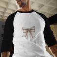 Baseball Nanny Baseball Coquette Bow Baseball Raglan Shirt