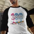 Baseball Player 100 Days Of School Sports Ice Cream Drip Premium Tri-Blend Baseball Raglan Shirt Baseball Player 100 Days Of School Sports Ice Cream Drip Premium Tri-Blend Baseball Raglan Shirt