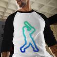 Baseball Player Graphic Baseball Raglan Shirt