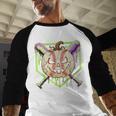 Baseball Pumpkin Halloween Baseball Drip Spooky Halloween Baseball Raglan Shirt
