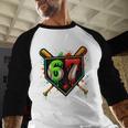 Baseball Six Seven 67 Meme Ice Cream Drip Xmas Women Men Baseball Raglan Shirt