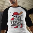 Baseball Skeleton Halloween Playing Baseball Raglan Shirt Baseball Skeleton Halloween Playing Baseball Raglan Shirt