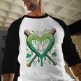 Baseball St Patricks Day Boys Girls Men Women Shamrock Green Baseball Raglan Shirt