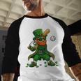 Baseball St Patricks Day Leprechaun Boys Girls Men Women Baseball Raglan Shirt