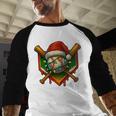 Baseball Xmas Christmas Baseball Ice Cream Drip Boys Baseball Raglan Shirt