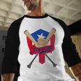 Boricua Puerto Rico Baseball Coqui Frog Pava Hat Fan Baseball Raglan Shirt