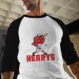 Boys Baseball Valentines Shirt Sterling Hearts Baseball Baseball Raglan Shirt