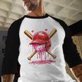 Boys Valentine Day Baseball Helmet Drip Ice-Cream Youth Kids Baseball Raglan Shirt Boys Valentine Day Baseball Helmet Drip Ice-Cream Youth Kids Baseball Raglan Shirt