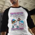 Bruh It's My 8th Birthday Baseball Ice Cream Drip 8 Year Old Baseball Raglan Shirt