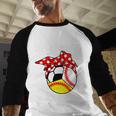Busy Raising Ballers Baseball Softball Soccer Mom Premium Tri-Blend Baseball Raglan Shirt