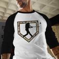 Camo Home Plate Camouflage Baseball Batter Youth Boys Baseball Raglan Shirt