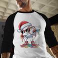 Christmas Baseball Ice Cream Dripping Santa Baseball Drip Baseball Raglan Shirt Christmas Baseball Ice Cream Dripping Santa Baseball Drip Baseball Raglan Shirt