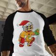 Christmas Gingerbread Man Baseball Player Catcher Baseball Raglan Shirt Christmas Gingerbread Man Baseball Player Catcher Baseball Raglan Shirt