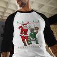 Christmas Santa Baseball Ugly Sweater Baseball Raglan Shirt