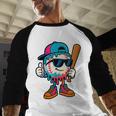 Cool Baseball Drip For Boys Ice Cream Drip Baseball Kids Baseball Raglan Shirt