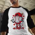 Cute Game Day Baseball Ice Cream Drip Valentine Love XOXO Baseball Raglan Shirt Cute Game Day Baseball Ice Cream Drip Valentine Love XOXO Baseball Raglan Shirt