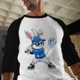 Dripping Drip Baseball Rabbit Bunny Easter Men Boy Kid Baseball Raglan Shirt