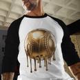 Dripping Gold Drip Baseball Game Day Player Coach Baller Baseball Raglan Shirt Dripping Gold Drip Baseball Game Day Player Coach Baller Baseball Raglan Shirt