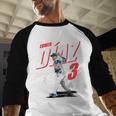 Edwin Diaz Los Angeles D Baseball Players MLBEDD204M Baseball Raglan Shirt Edwin Diaz Los Angeles D Baseball Players MLBEDD204M Baseball Raglan Shirt