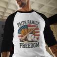 Faith Family Freedom Patriotic Christian Baseball Game Day Baseball Raglan Shirt Faith Family Freedom Patriotic Christian Baseball Game Day Baseball Raglan Shirt