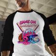 Game Kindergarten Baseball Ice Cream Drip On Back To School Baseball Raglan Shirt