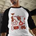 Happy 100 Days Of School Baseball Football PE Teacher Baseball Raglan Shirt Happy 100 Days Of School Baseball Football PE Teacher Baseball Raglan Shirt