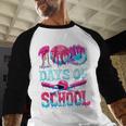 Happy 100 Days Of School Game Day Baseball Ice Cream Drip Baseball Raglan Shirt Happy 100 Days Of School Game Day Baseball Ice Cream Drip Baseball Raglan Shirt
